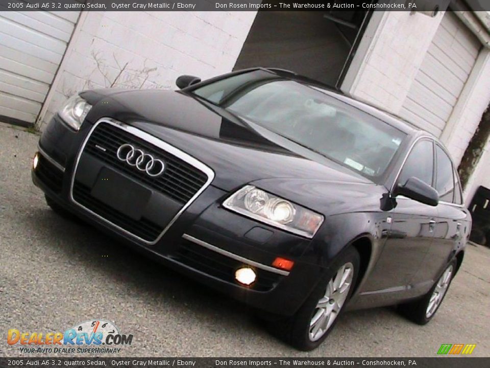 2005 Audi A6 3.2 quattro Sedan Oyster Gray Metallic / Ebony Photo #1