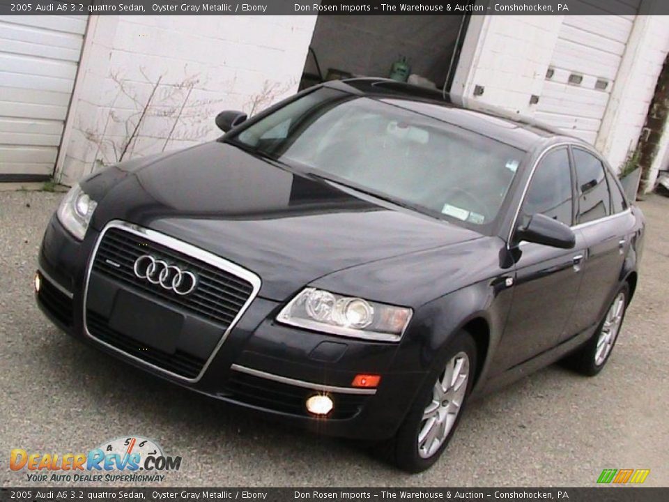 2005 Audi A6 3.2 quattro Sedan Oyster Gray Metallic / Ebony Photo #2