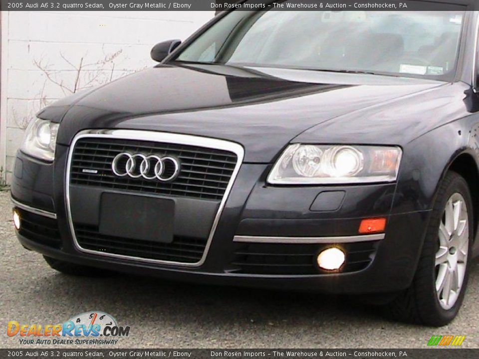 2005 Audi A6 3.2 quattro Sedan Oyster Gray Metallic / Ebony Photo #3