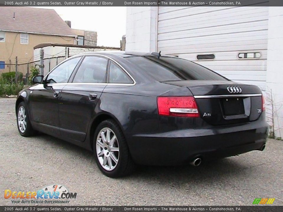 2005 Audi A6 3.2 quattro Sedan Oyster Gray Metallic / Ebony Photo #7