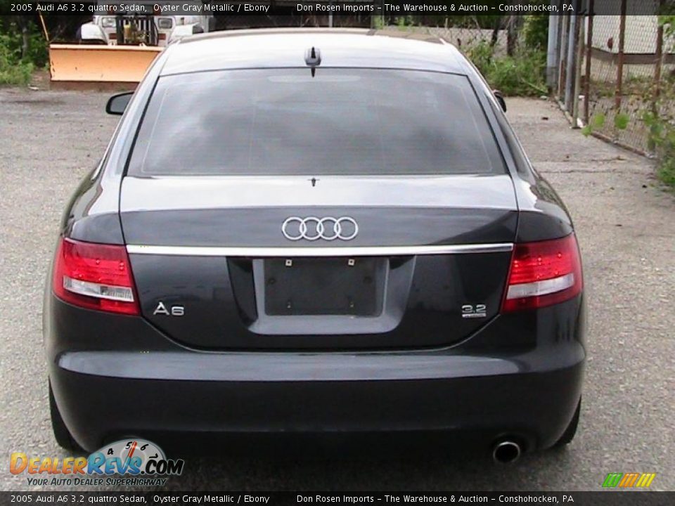 2005 Audi A6 3.2 quattro Sedan Oyster Gray Metallic / Ebony Photo #8