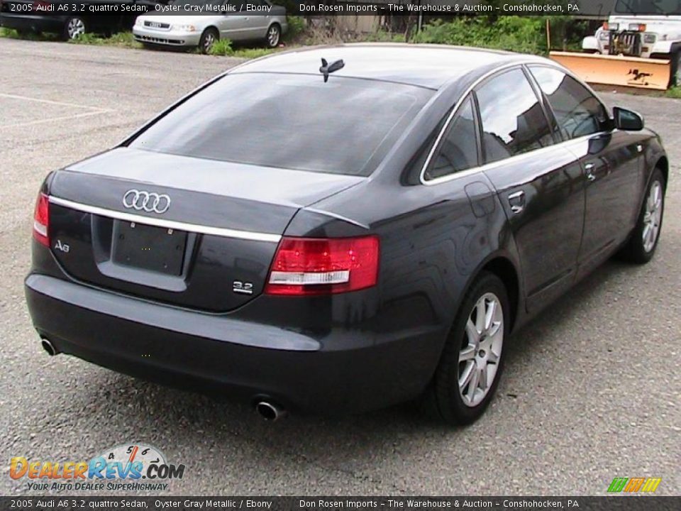 2005 Audi A6 3.2 quattro Sedan Oyster Gray Metallic / Ebony Photo #10