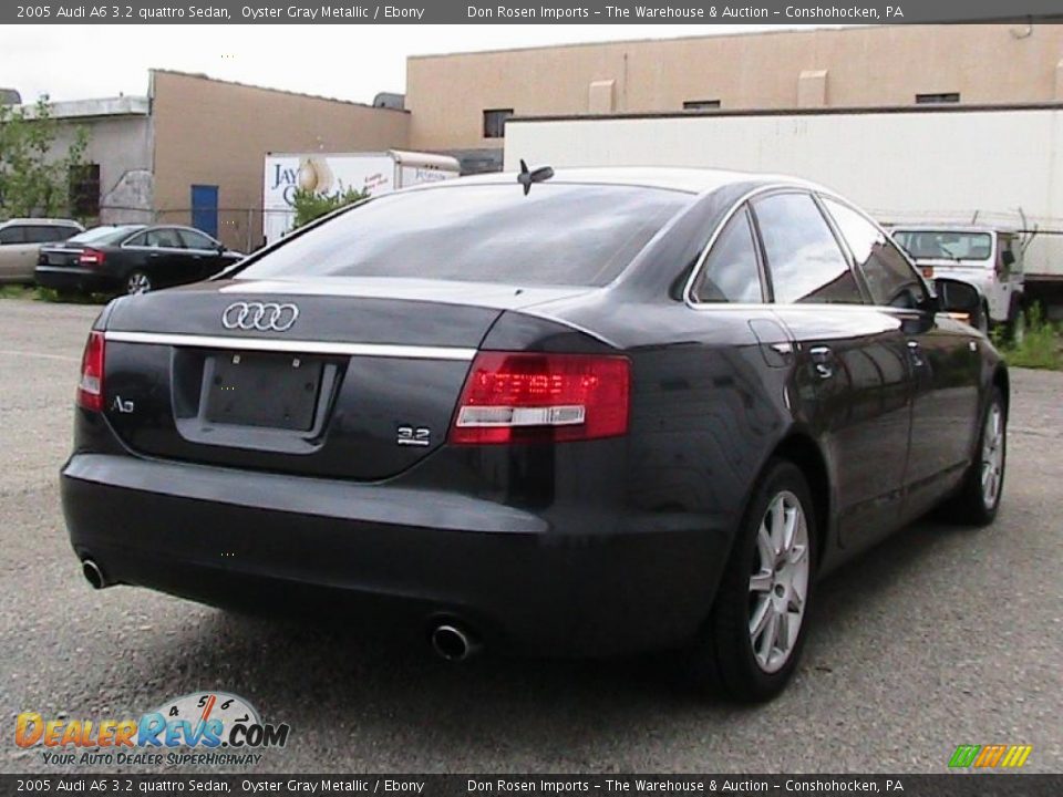 2005 Audi A6 3.2 quattro Sedan Oyster Gray Metallic / Ebony Photo #11