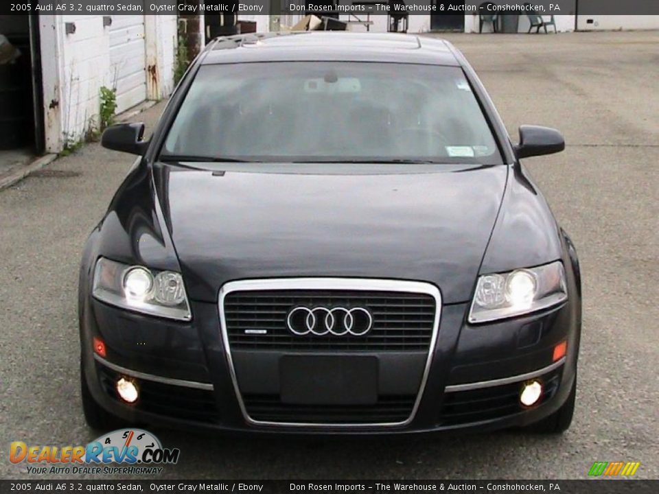 2005 Audi A6 3.2 quattro Sedan Oyster Gray Metallic / Ebony Photo #12