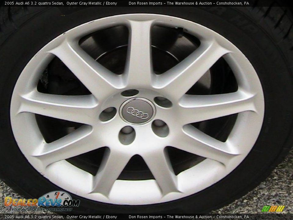 2005 Audi A6 3.2 quattro Sedan Oyster Gray Metallic / Ebony Photo #16