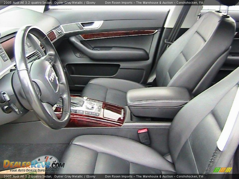 2005 Audi A6 3.2 quattro Sedan Oyster Gray Metallic / Ebony Photo #20
