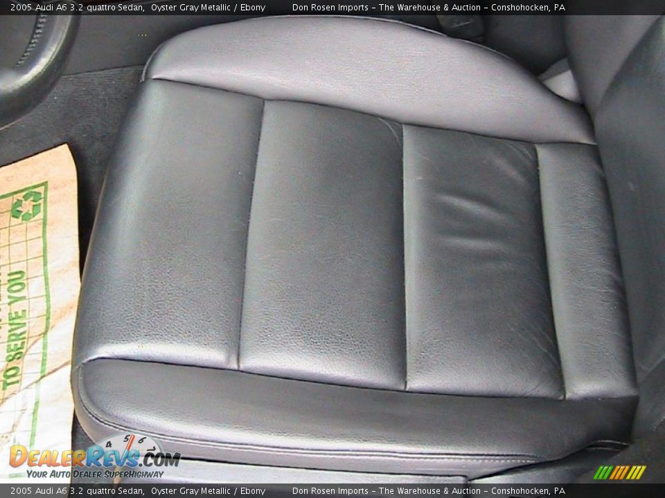 2005 Audi A6 3.2 quattro Sedan Oyster Gray Metallic / Ebony Photo #23