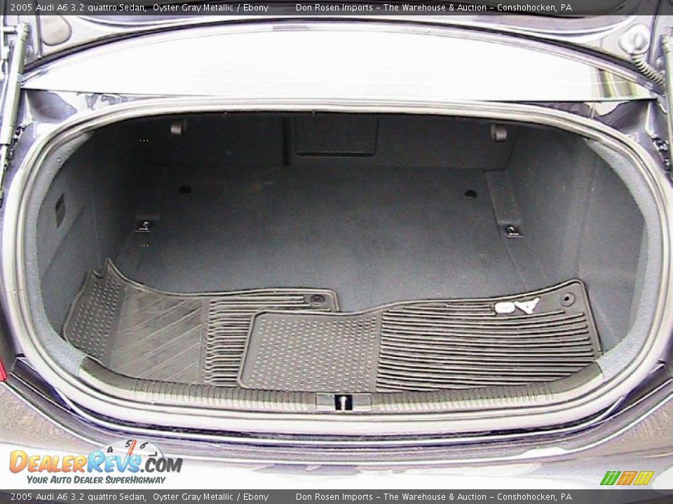 2005 Audi A6 3.2 quattro Sedan Oyster Gray Metallic / Ebony Photo #28