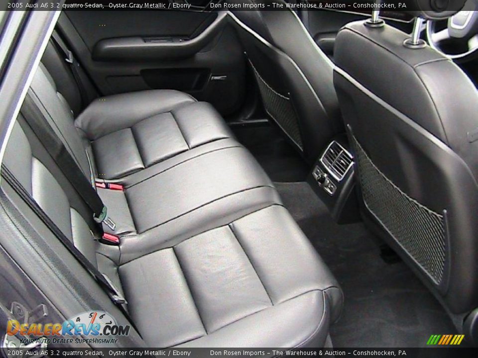 2005 Audi A6 3.2 quattro Sedan Oyster Gray Metallic / Ebony Photo #29