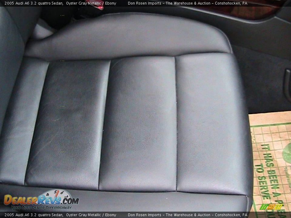 2005 Audi A6 3.2 quattro Sedan Oyster Gray Metallic / Ebony Photo #31