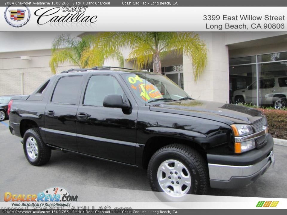 2004 Chevrolet Avalanche 1500 Z66 Black / Dark Charcoal Photo #1