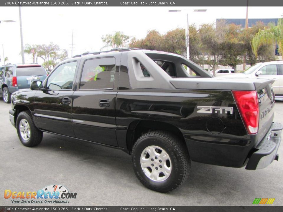 2004 Chevrolet Avalanche 1500 Z66 Black / Dark Charcoal Photo #5