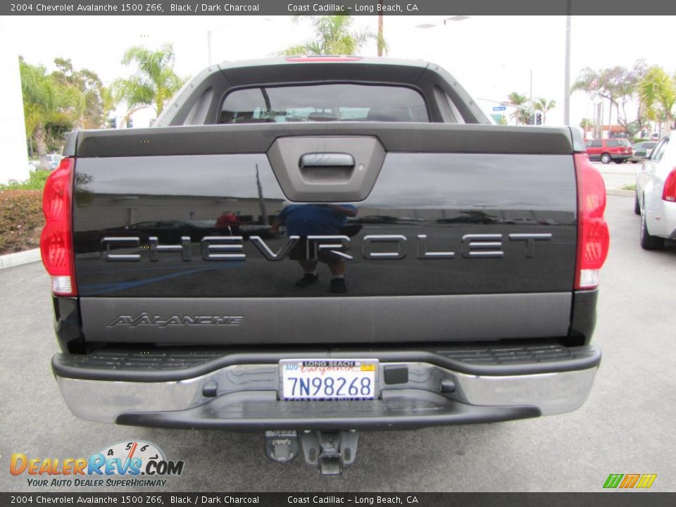 2004 Chevrolet Avalanche 1500 Z66 Black / Dark Charcoal Photo #6