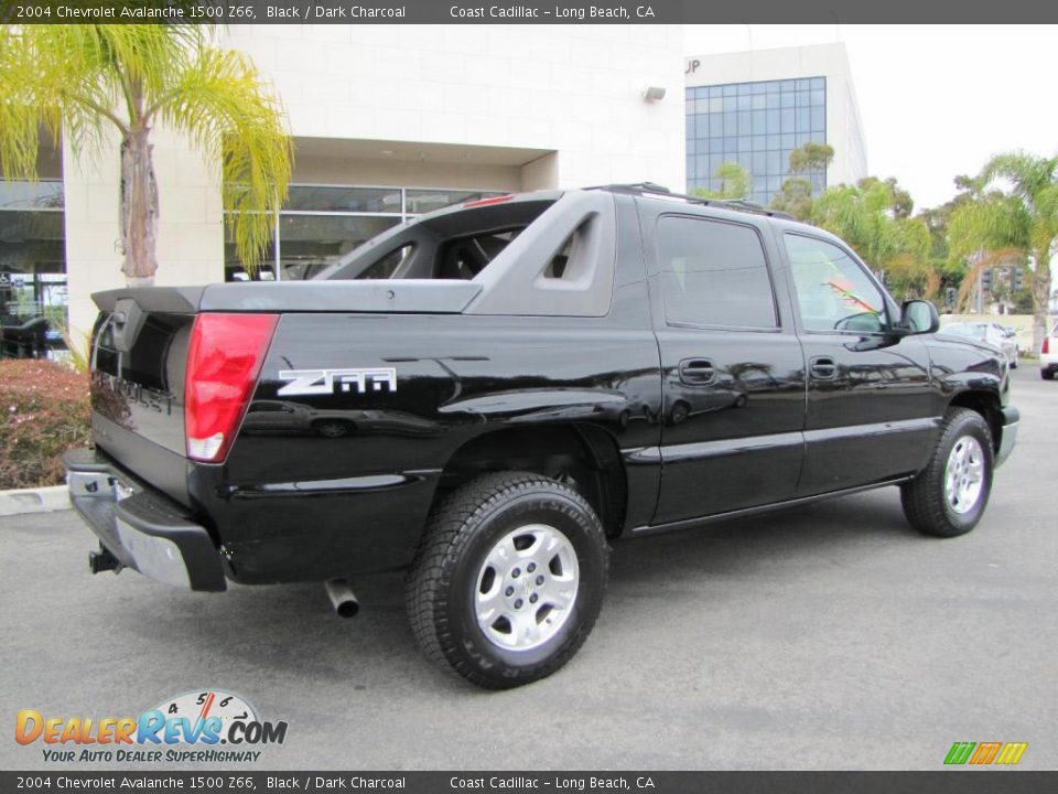 2004 Chevrolet Avalanche 1500 Z66 Black / Dark Charcoal Photo #7