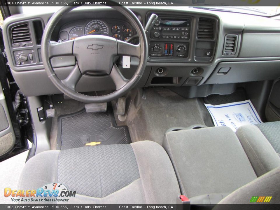 2004 Chevrolet Avalanche 1500 Z66 Black / Dark Charcoal Photo #13