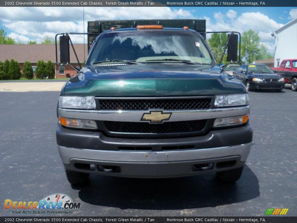 2002 Chevrolet Silverado 3500 Extended Cab Chassis Forest Green Metallic / Tan Photo #1