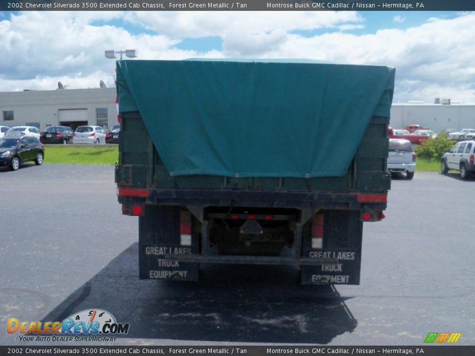 2002 Chevrolet Silverado 3500 Extended Cab Chassis Forest Green Metallic / Tan Photo #4