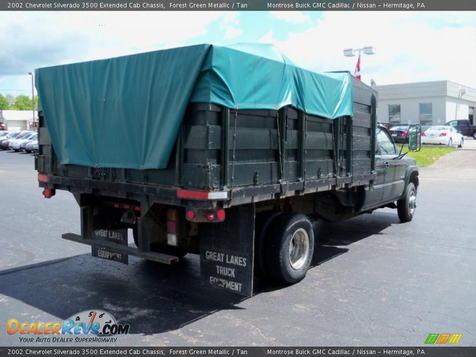 2002 Chevrolet Silverado 3500 Extended Cab Chassis Forest Green Metallic / Tan Photo #5