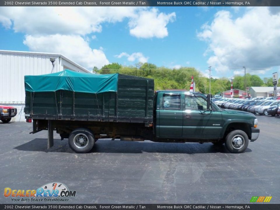 2002 Chevrolet Silverado 3500 Extended Cab Chassis Forest Green Metallic / Tan Photo #6