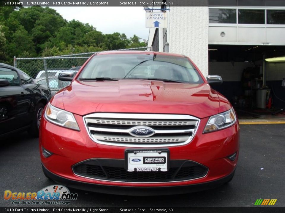 2010 Ford Taurus Limited Red Candy Metallic / Light Stone Photo #2