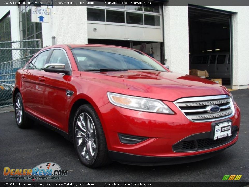 2010 Ford Taurus Limited Red Candy Metallic / Light Stone Photo #3
