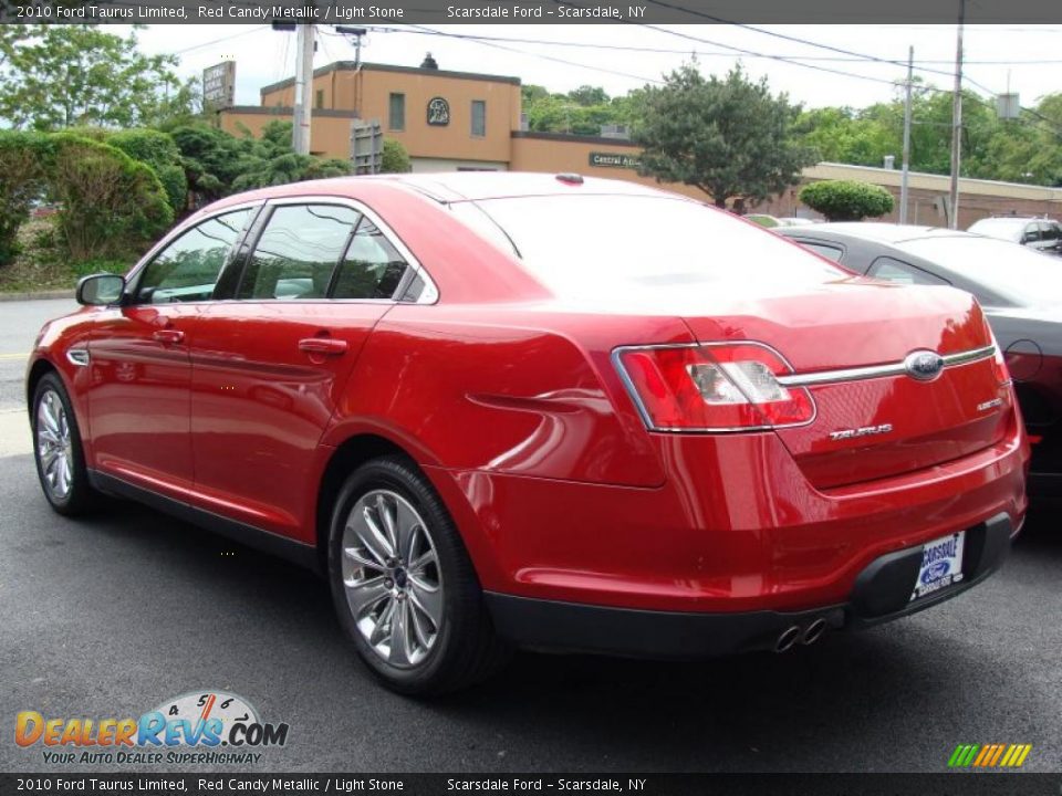 2010 Ford Taurus Limited Red Candy Metallic / Light Stone Photo #5