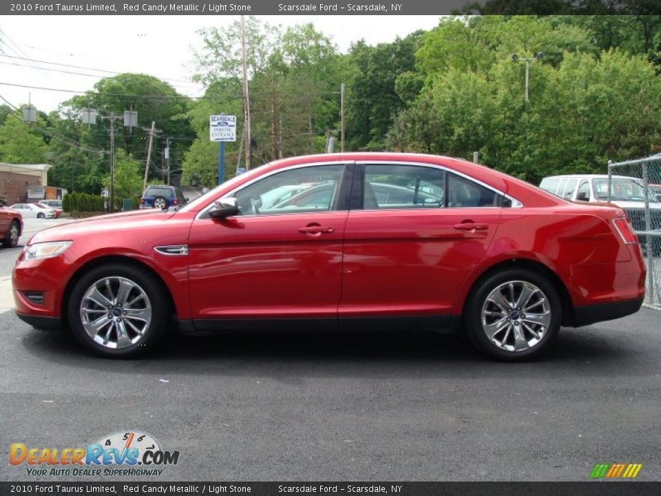 2010 Ford Taurus Limited Red Candy Metallic / Light Stone Photo #6