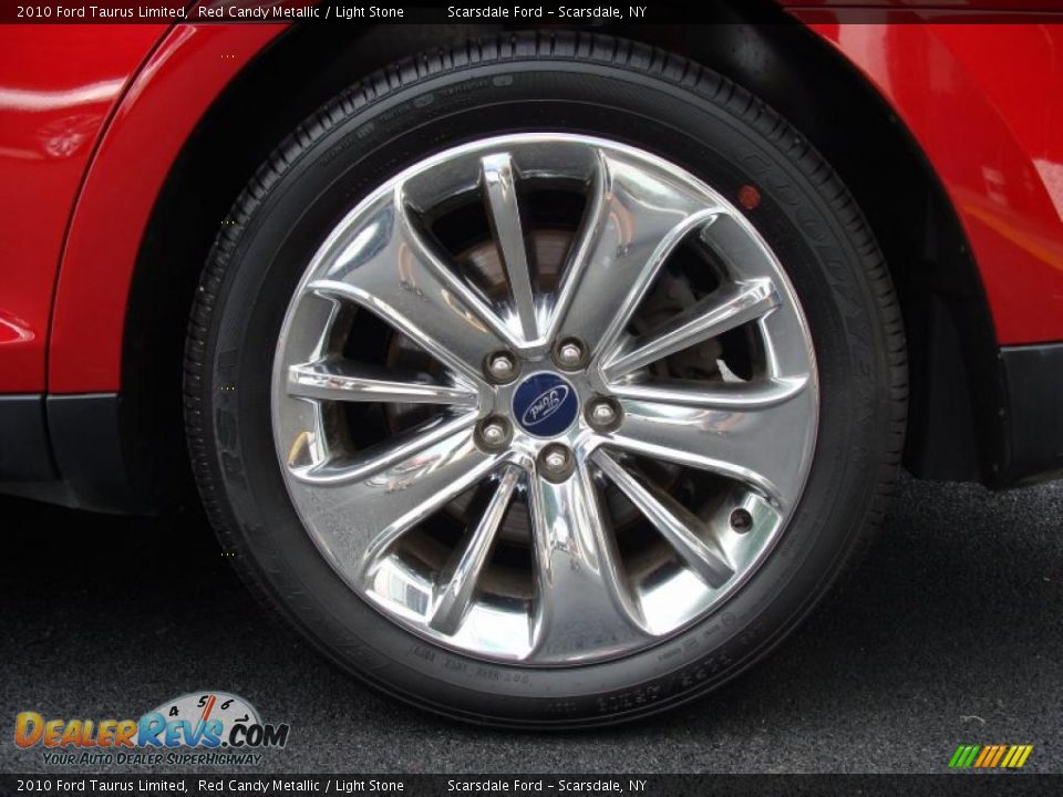 2010 Ford Taurus Limited Red Candy Metallic / Light Stone Photo #7