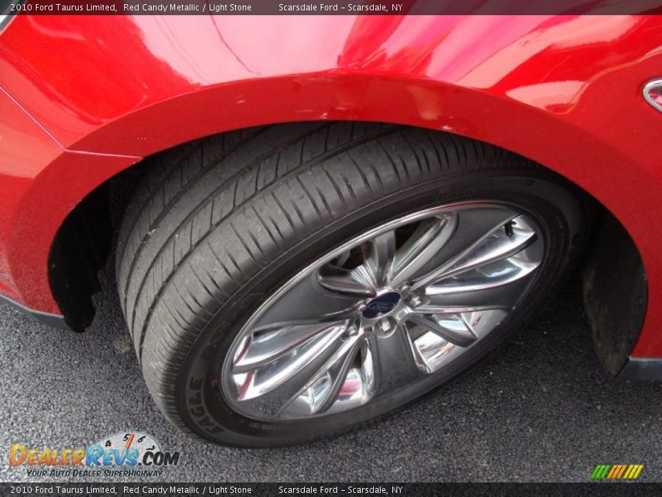 2010 Ford Taurus Limited Red Candy Metallic / Light Stone Photo #8