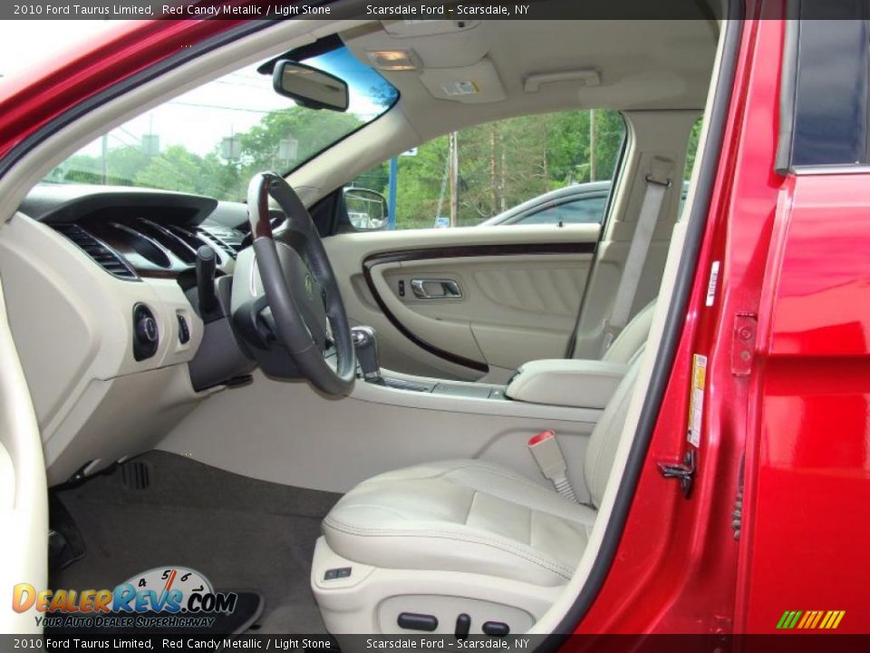2010 Ford Taurus Limited Red Candy Metallic / Light Stone Photo #9