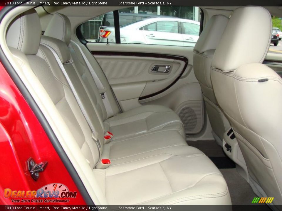 2010 Ford Taurus Limited Red Candy Metallic / Light Stone Photo #14