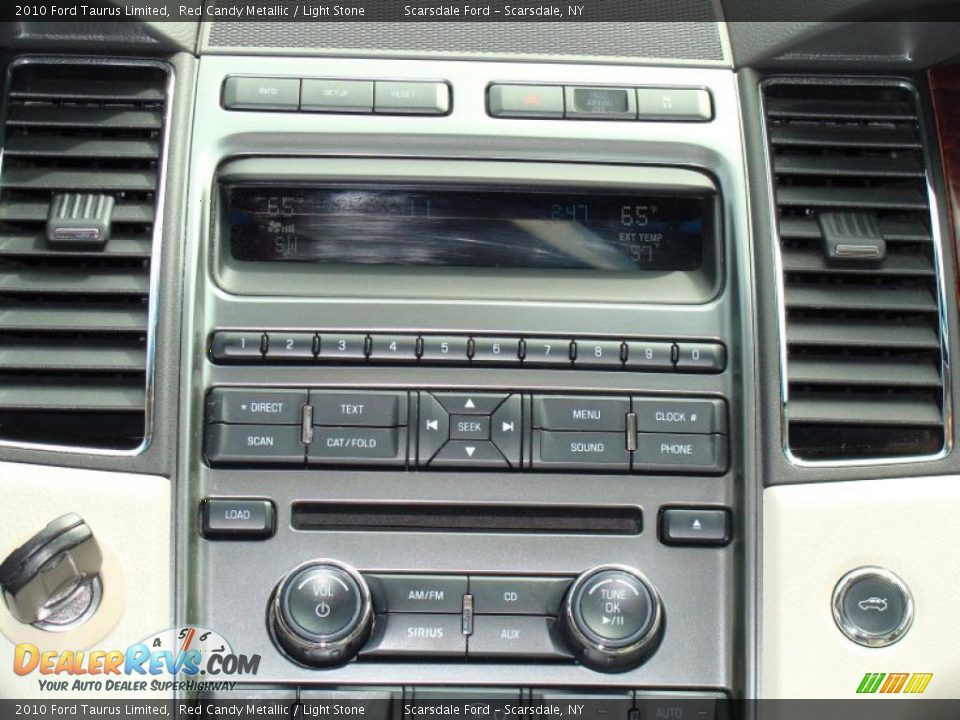 2010 Ford Taurus Limited Red Candy Metallic / Light Stone Photo #17