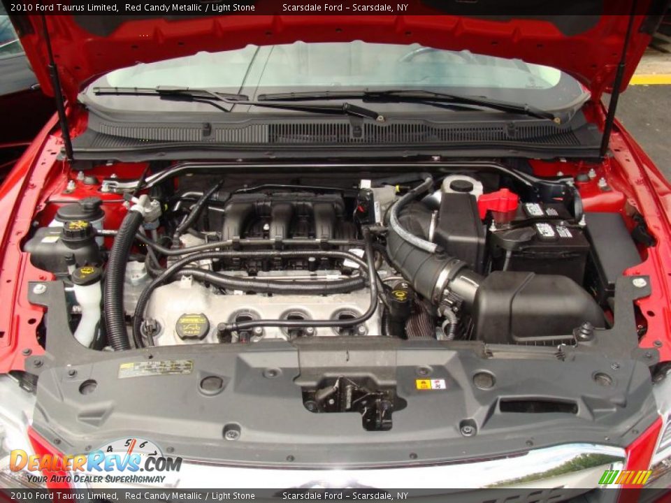 2010 Ford Taurus Limited Red Candy Metallic / Light Stone Photo #22