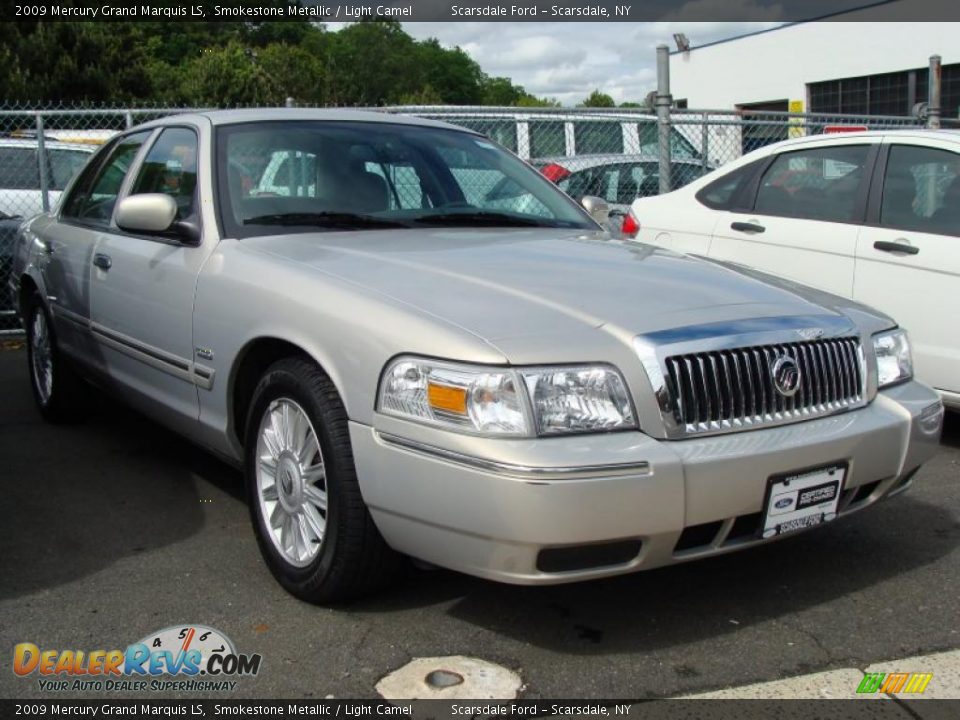 2009 Mercury Grand Marquis LS Smokestone Metallic / Light Camel Photo #3