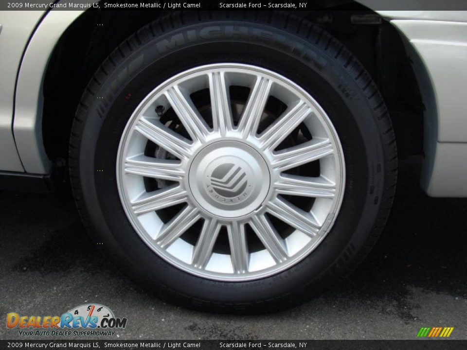 2009 Mercury Grand Marquis LS Smokestone Metallic / Light Camel Photo #7