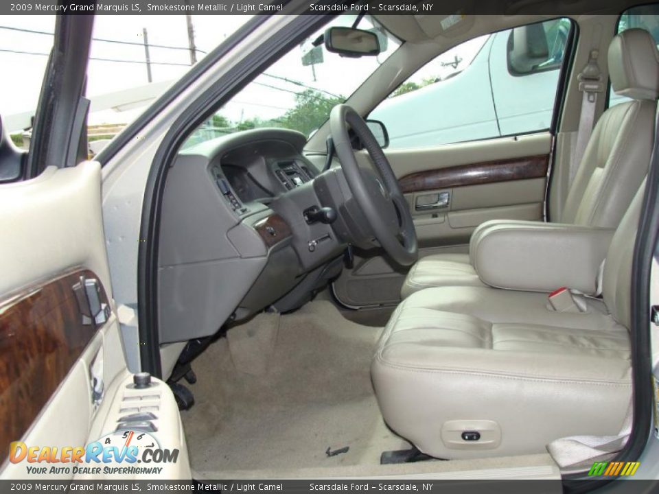 2009 Mercury Grand Marquis LS Smokestone Metallic / Light Camel Photo #9