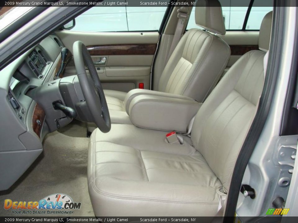 2009 Mercury Grand Marquis LS Smokestone Metallic / Light Camel Photo #11