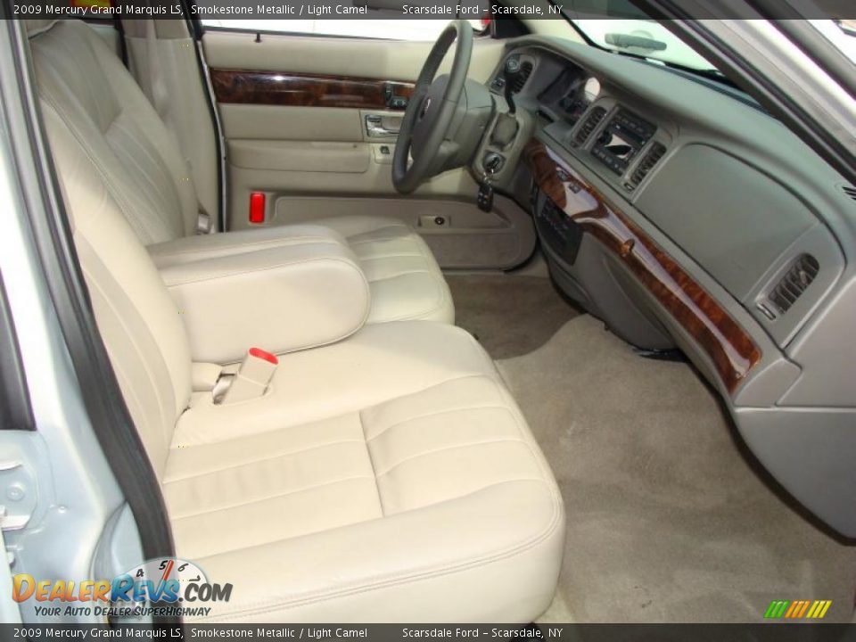 2009 Mercury Grand Marquis LS Smokestone Metallic / Light Camel Photo #14