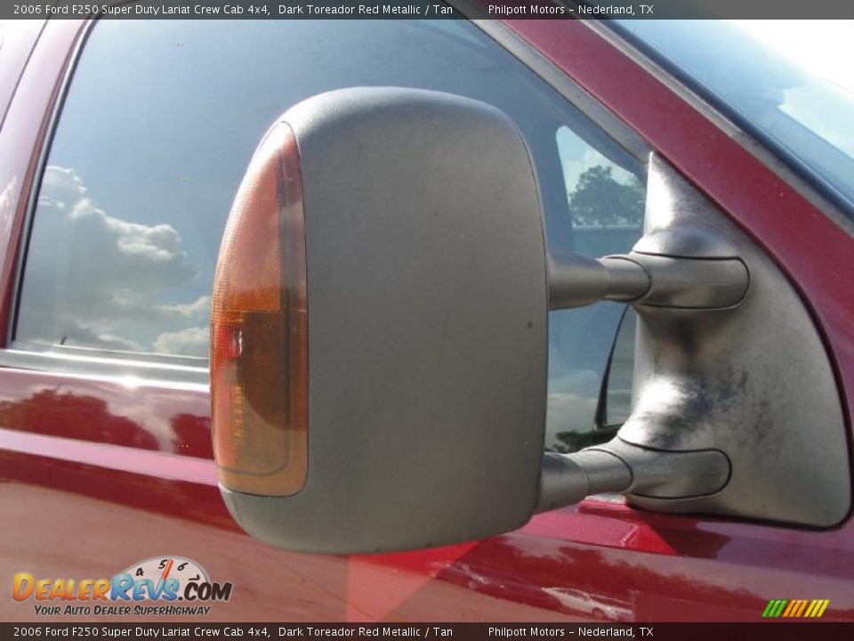 2006 Ford F250 Super Duty Lariat Crew Cab 4x4 Dark Toreador Red Metallic / Tan Photo #18