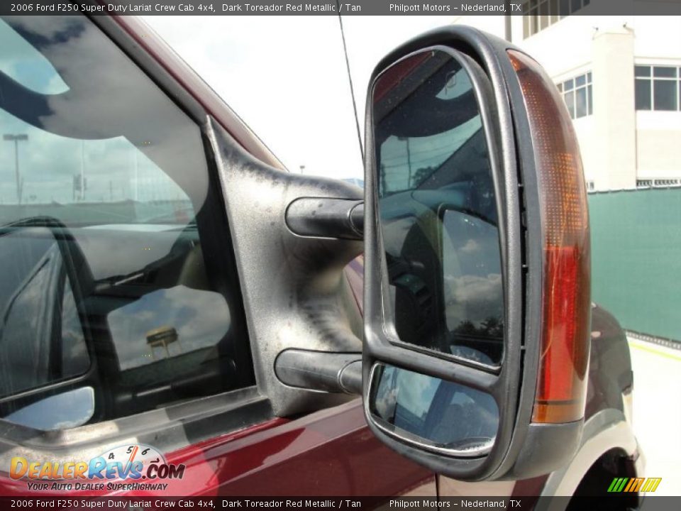 2006 Ford F250 Super Duty Lariat Crew Cab 4x4 Dark Toreador Red Metallic / Tan Photo #19