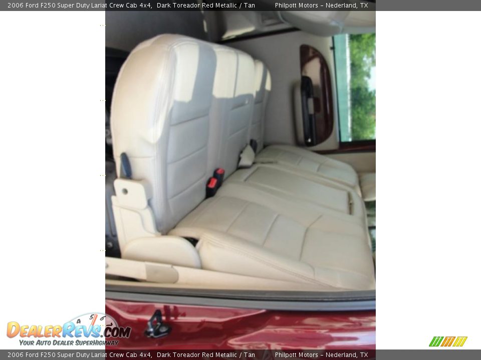 2006 Ford F250 Super Duty Lariat Crew Cab 4x4 Dark Toreador Red Metallic / Tan Photo #36