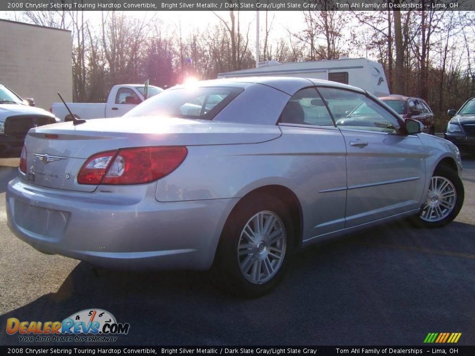 2008 Chrysler Sebring Touring Hardtop Convertible Bright Silver Metallic / Dark Slate Gray/Light Slate Gray Photo #4