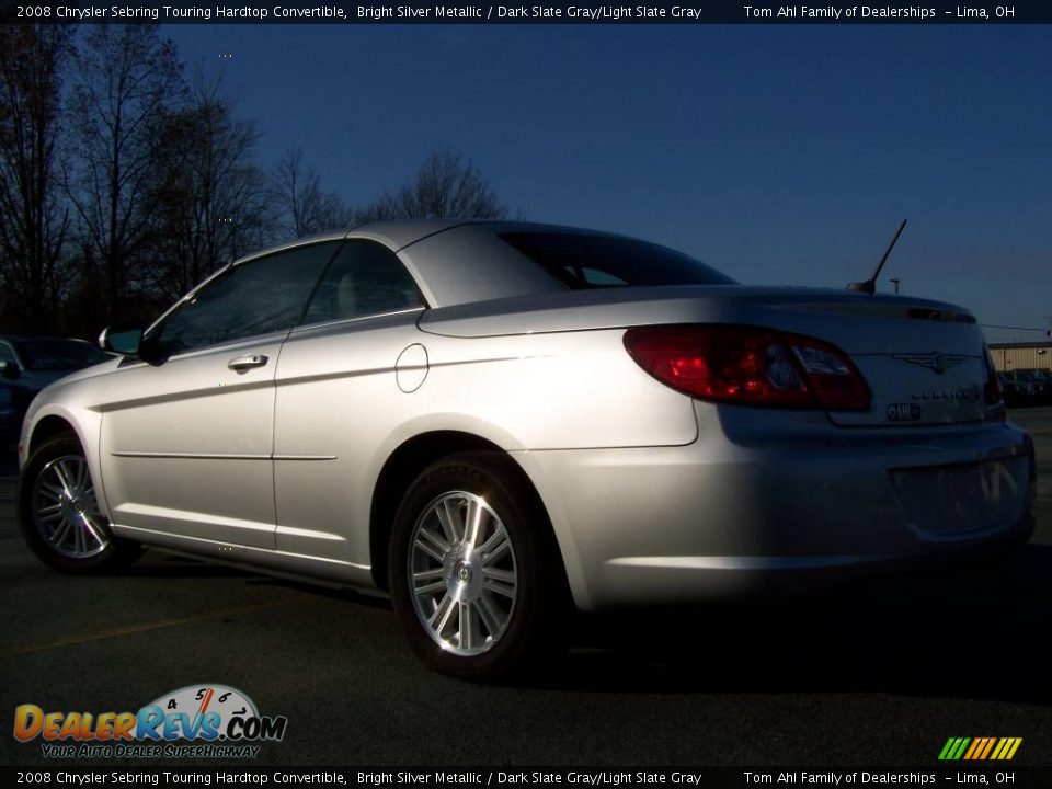 2008 Chrysler Sebring Touring Hardtop Convertible Bright Silver Metallic / Dark Slate Gray/Light Slate Gray Photo #6