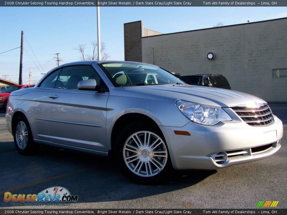 2008 Chrysler Sebring Touring Hardtop Convertible Bright Silver Metallic / Dark Slate Gray/Light Slate Gray Photo #7