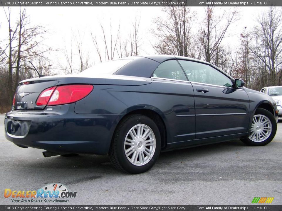 2008 Chrysler Sebring Touring Hardtop Convertible Modern Blue Pearl / Dark Slate Gray/Light Slate Gray Photo #4