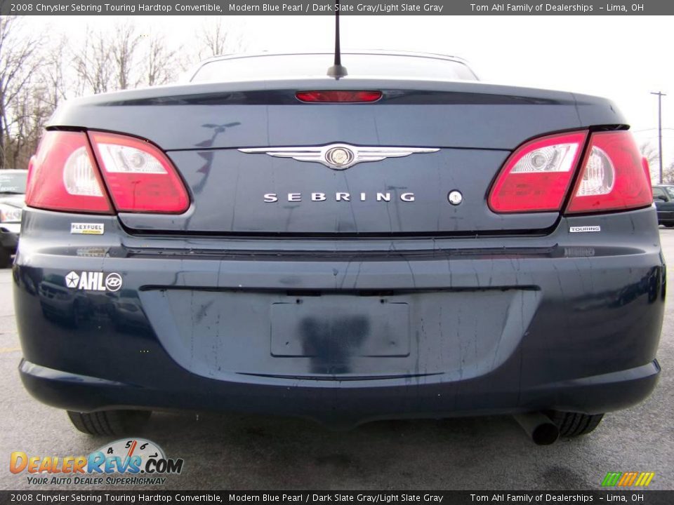 2008 Chrysler Sebring Touring Hardtop Convertible Modern Blue Pearl / Dark Slate Gray/Light Slate Gray Photo #5