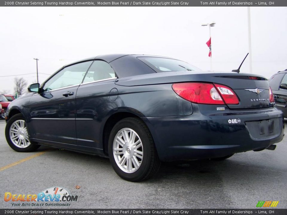 2008 Chrysler Sebring Touring Hardtop Convertible Modern Blue Pearl / Dark Slate Gray/Light Slate Gray Photo #6