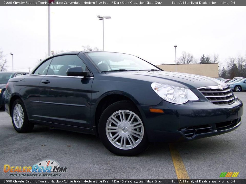 2008 Chrysler Sebring Touring Hardtop Convertible Modern Blue Pearl / Dark Slate Gray/Light Slate Gray Photo #8