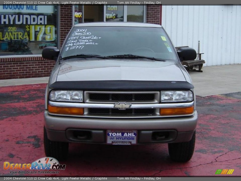 2004 Chevrolet S10 LS Crew Cab 4x4 Light Pewter Metallic / Graphite Photo #8