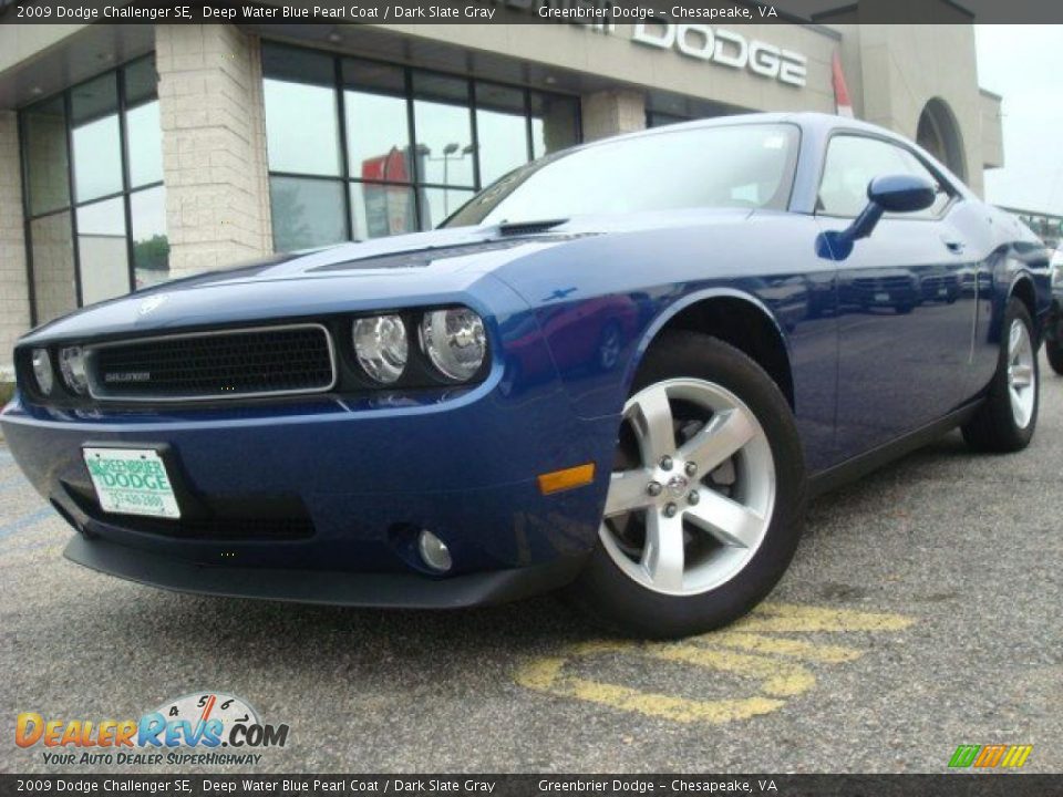 2009 Dodge Challenger SE Deep Water Blue Pearl Coat / Dark Slate Gray Photo #1